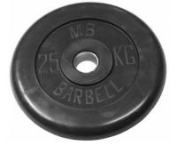 Диск обрезиненный BARBELL MB (металлическая втулка) 25 кг / диаметр 51 мм Артикул: