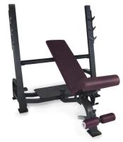 Олимпийская скамья с изменяемым углом наклона KRAFT Fitness BASE KF3WB